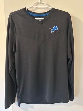 Men's Detroit Lions Long-Sleeve V-Neck Pullover